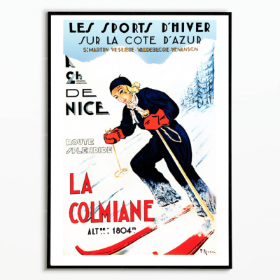 Affiche Alpes La Colmiane