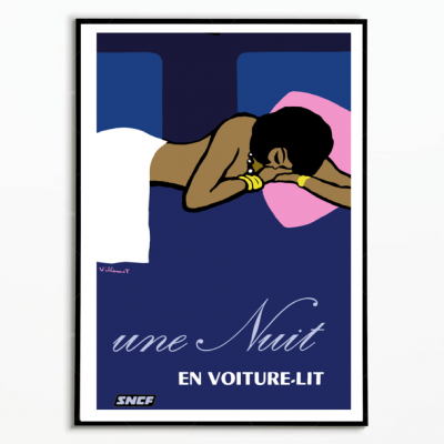 Affiche Une nuit en Voiture Lit