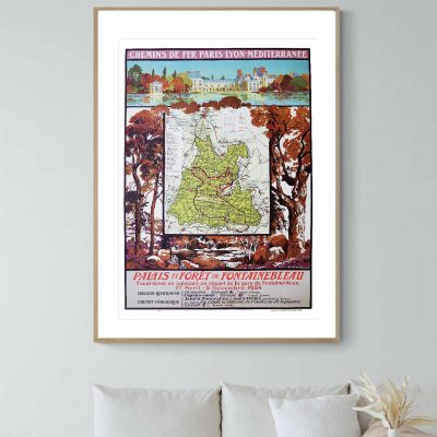 Affiche Paris Fontainebleau