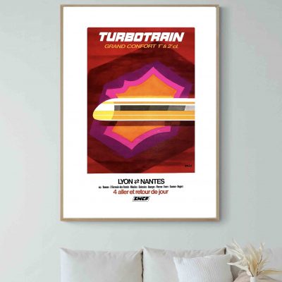 Affiche Sncf Train Turbotrain 2