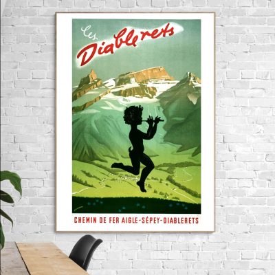 Affiche Suisse Les Diablerets