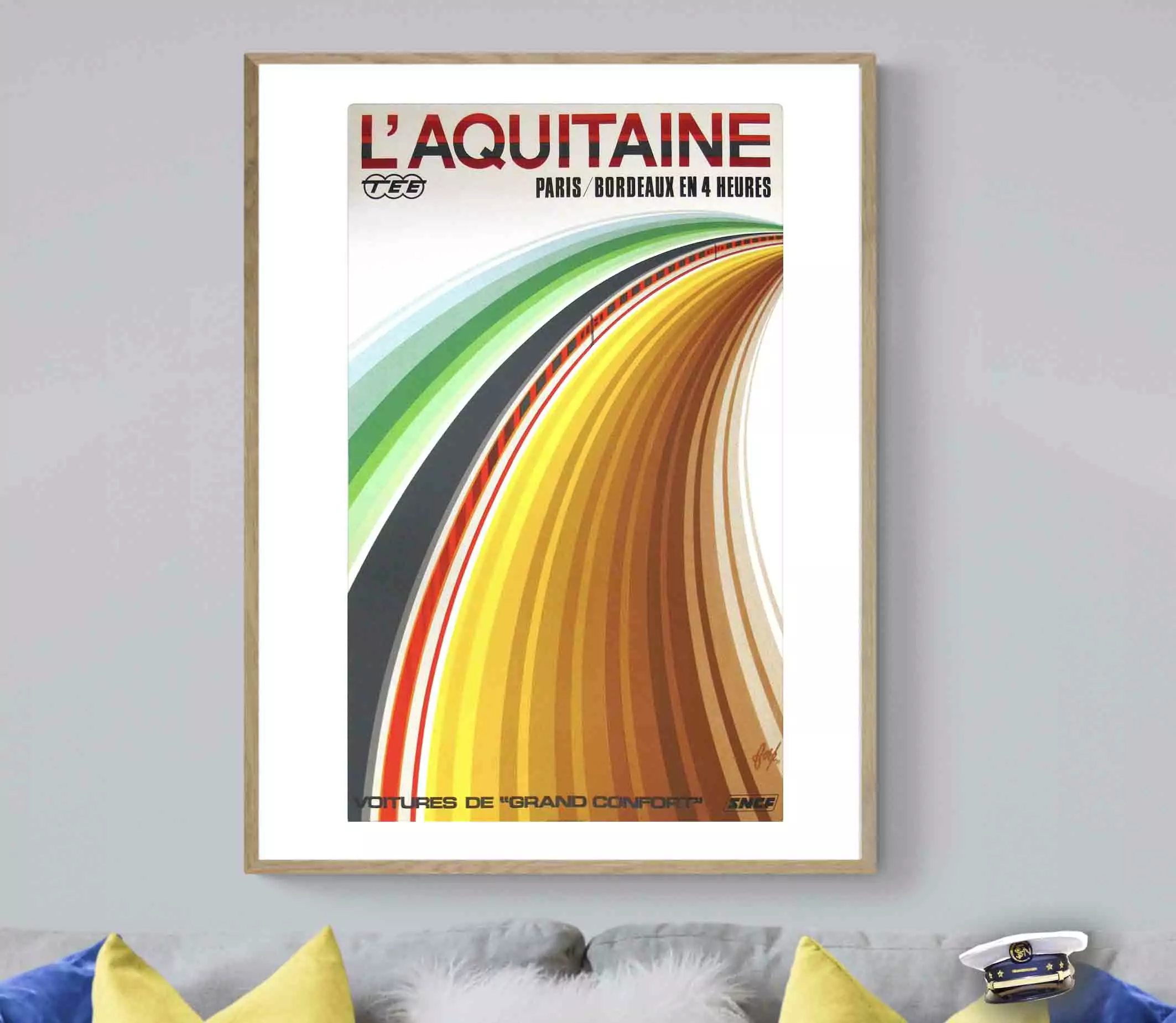 Affiche Sncf Train Aquitaine