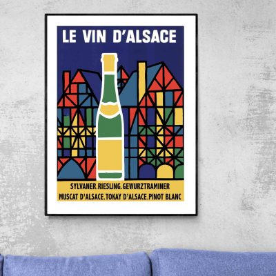 Affiche Vin Alsace