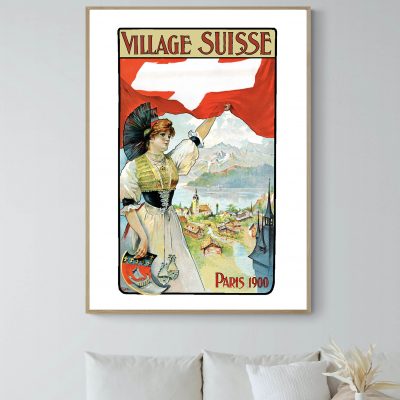 Affiche Paris Village Suisse 1900