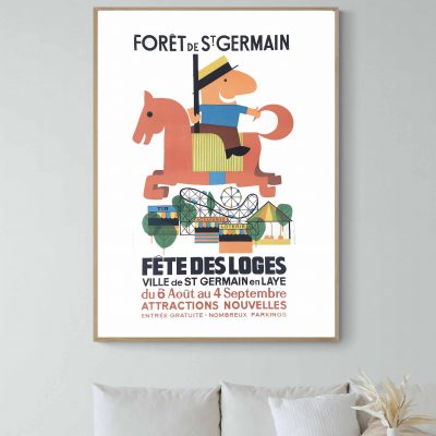 Affiche Paris Saint Germain Fete Loges