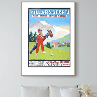 Affiche Suisse Villars Sports
