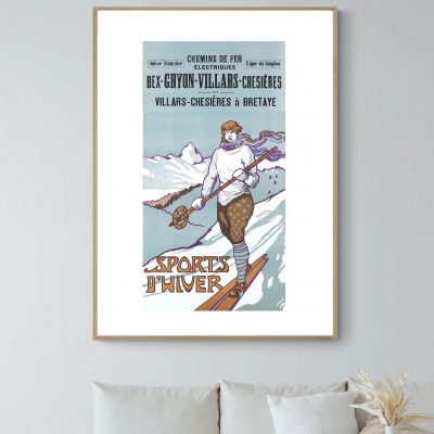 Affiche Suisse Bex Villars Chesieres