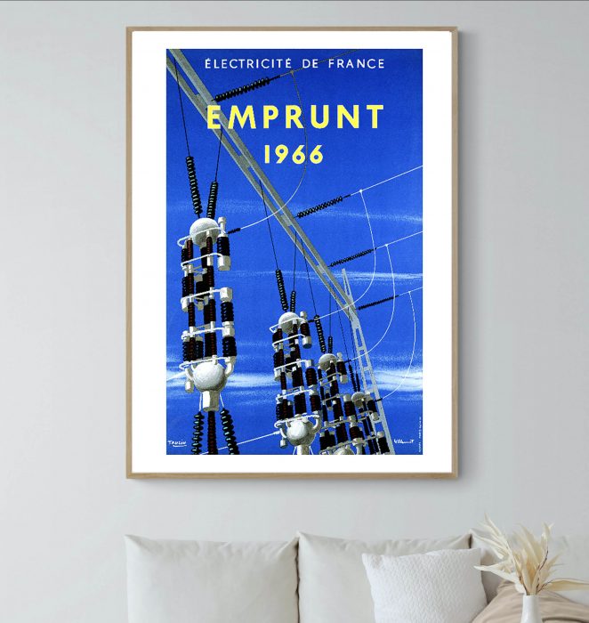 Affiche EDF 1966 Emprunt