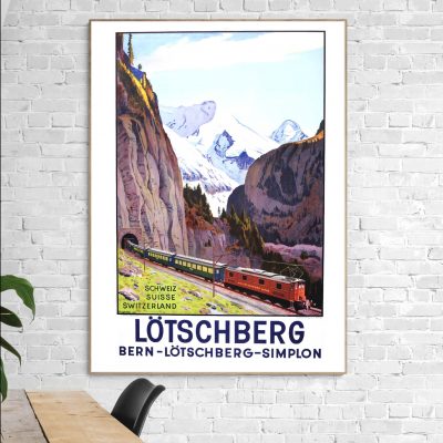 Affiche Suisse Lotschberg