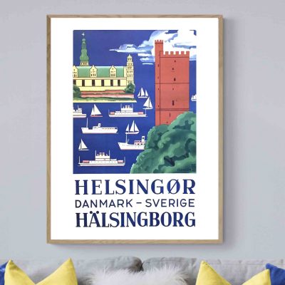 Affiche Suède Helsingor Halsingborg