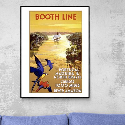 Affiche Portugal Booth line Madere