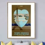 Affiche vintage du train Venice Simplon Express avec la Tour Eiffel à Paris.