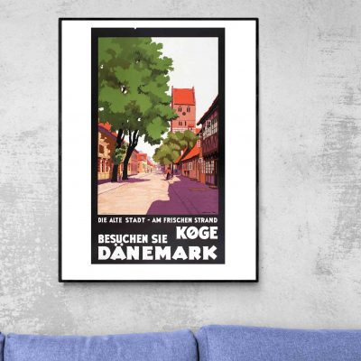 Affiche Danemark Koge