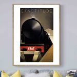 Affiche vintage représentant un train SNCF avec couchettes, style rétro et design élégant. Parfait p.