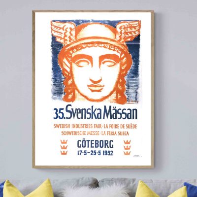 Affiche Suède Göteborg Swenska Massan