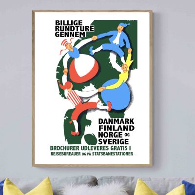 Affiche Suède Finlande Norvège
