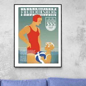 Affiche Danemark Frederiksberg