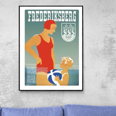 Affiche Danemark Frederiksberg