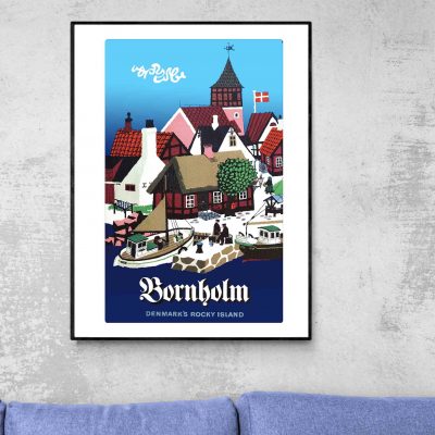 Affiche Danemark Bornholm