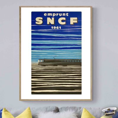 Affiche Sncf Train Emprunt 1961