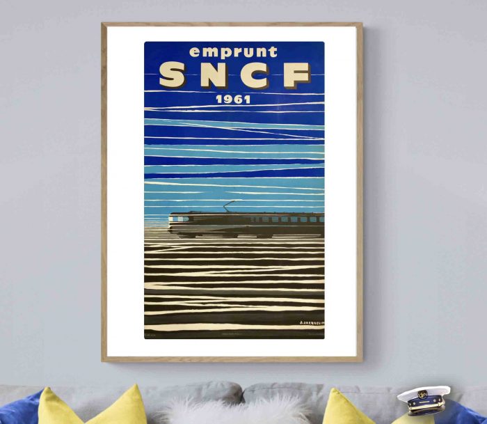 Affiche Sncf Train Emprunt 1961