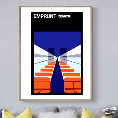 Affiche Sncf Train Emprunt
