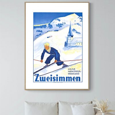 Affiche Suisse Zweisimmen