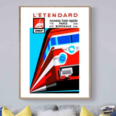 Affiche Sncf Train L'Etendard
