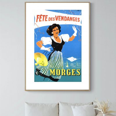 Affiche Suisse Morges Vendanges