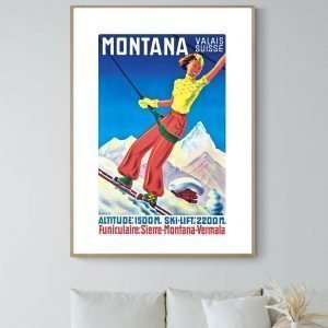 Affiche Suisse Montana