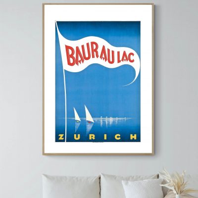 Affiche Suisse Baur Au Lac Zurich