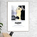 Affiche vintage du Moulin Rouge avec Fanny, Marcel Pagnol, et artistes célèbres.