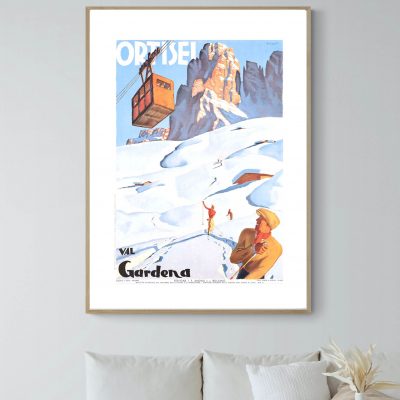 Affiche Suisse Ortisei Val Gardena
