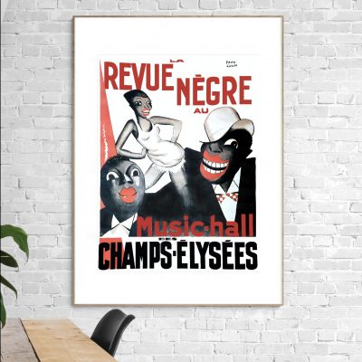 Affiche Josephine Baker Revue Negre