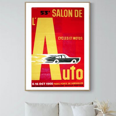 Affiche Paris Salon Auto