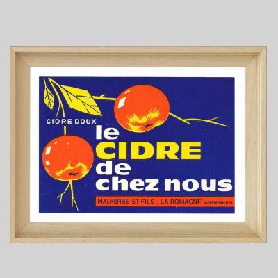 Affiche Cidre Malherbe Romagne Ardennes