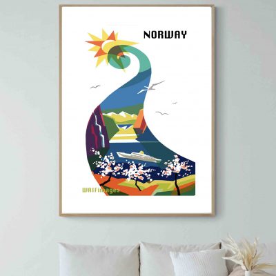 Affiche Norvège Norway Norge 16