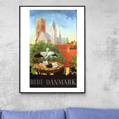 Affiche Danemark Ribe