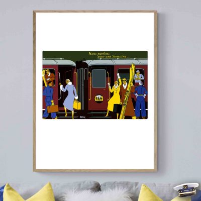 Affiche Sncf Nous partons une semaine