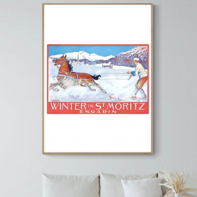 Affiche Suisse Saint Moritz 9