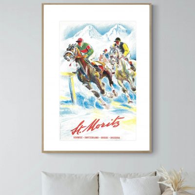 Affiche Suisse Saint Moritz 8