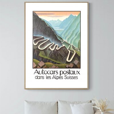 Affiche Suisse Autocars Postaux