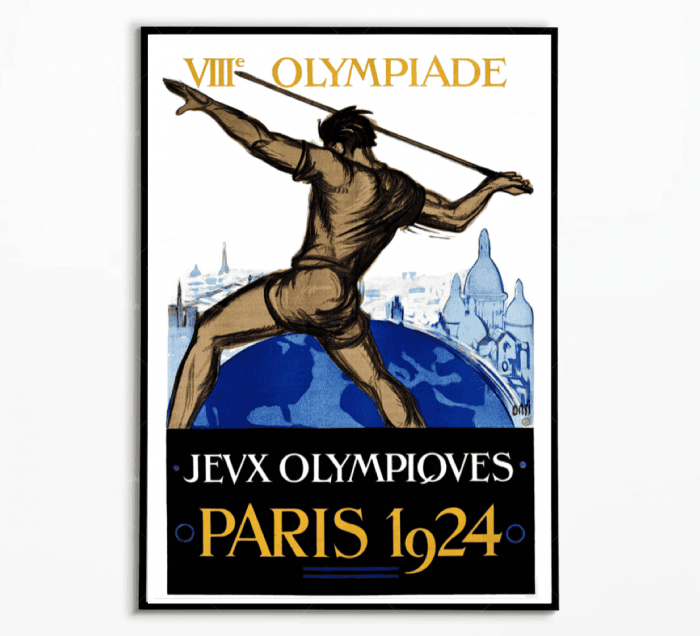 Affiche Jeux Olympiques Paris 1924