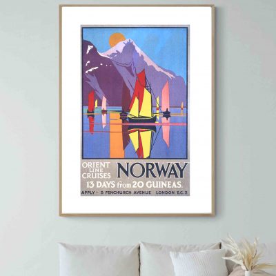 Affiche Norvège Norway Norge 15