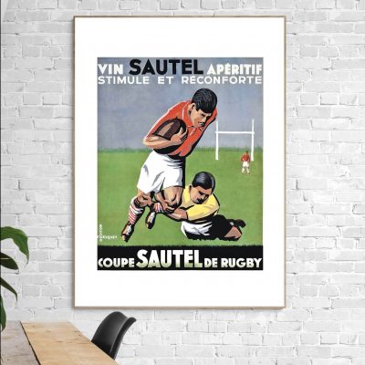 Affiche Rugby Sautel