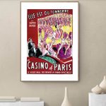 Affiche Dalida vintage pour décoration murale.