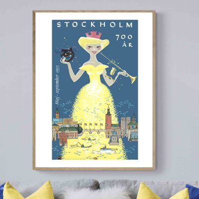 Affiche Suède Stockholm 700