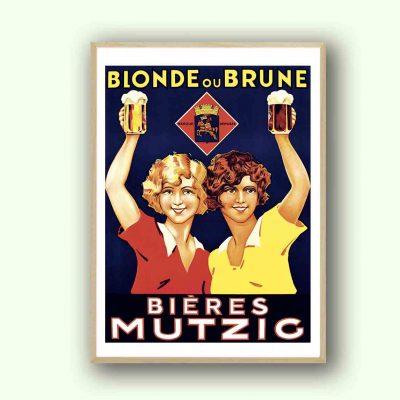 Affiche Biere Mutzig