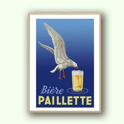 Affiche Biere Paillette