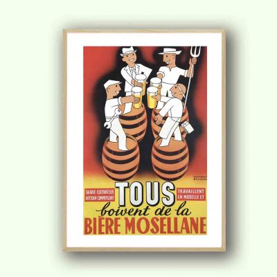 Affiche Biere Mosellane